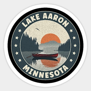 Lake Aaron Minnesota Sunset Sticker